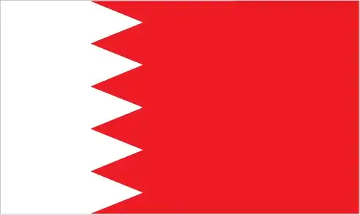 A vertical design with a white band at the hoist separated from a red field by a serrated line of five white triangles. This reflects historical identity tied to the Persian Gulf, evolving through treaties and design changes to its modern form adopted in 2002.