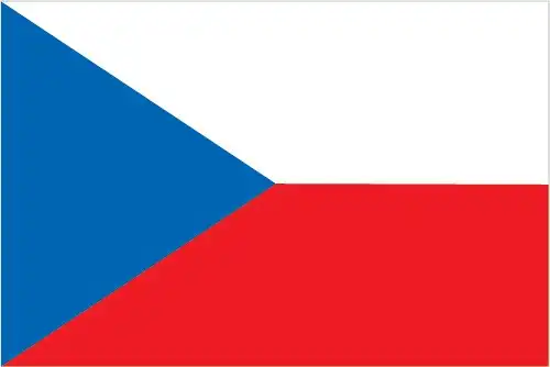 The flag of Czechia features two horizontal bands of white and red, with a blue triangle extending from the hoist side. The white and red are the traditional colors of Bohemia, representing the historical Czech lands, while the blue triangle symbolizes Slovakia and the unity of the Czechoslovak state. The design was originally created for Czechoslovakia and was retained by the Czech Republic after the peaceful dissolution in 1993.