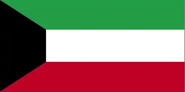 The national flag of Kuwait comprises three horizontal bands of green, white, and red with a black trapezoid at the hoist. The acute trapezoid gives the flag a unique shape among global flags and embodies both Pan‑Arab symbolism and historic national resilience.