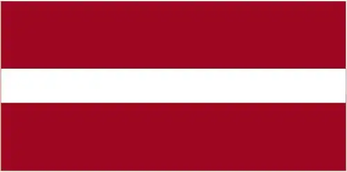 The national flag of Latvia is a maroon–white–maroon horizontal triband, with the white stripe half the width of each maroon band. One of the world’s oldest flag designs, its deep colours carry legendary significance and centuries of cultural identity.