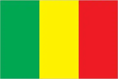 The national flag of Mali is a vertical tricolor of green, gold, and red. It is a classic expression of Pan‑African identity, reflecting Mali’s sovereignty, unity, and rich heritage.