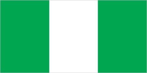 The flag of Nigeria is a vertical tricolour of green-white-green design. It consists of three equal vertical stripes with green on both sides and white in the middle. The flag serves as the primary symbol of Nigeria and one of the central national symbols representing the country. It was designed by a student and represents the nation's agricultural wealth, natural resources, peace, and unity.