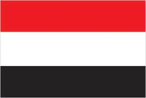Yemen’s flag is a simple horizontal tricolor of red, white, and black—Pan‑Arab colors—representing unity, bloodshed for independence, a bright future, and a dark past.